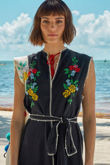 Carolina K Oaxaca Sleeveless Dress in Black