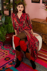 Carolina K Patch Boot Black/Red