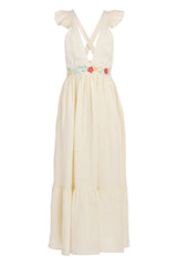 Carolina K Penelope Dress in Cream Peonies