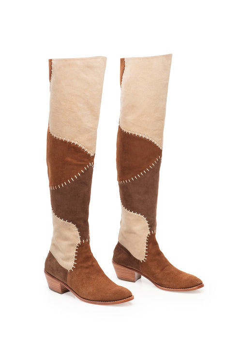 Carolina K Patch Boot Brown