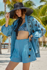 Carolina K Ori Shorts in Allure Blue