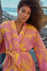 Carolina K Samantha Kimono in Sunset Yellow