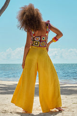 Carolina K Palo Pant in Sunset Yellow