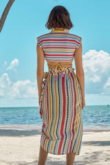 Carolina K Wanda Skirt in Multi Triangles