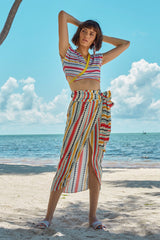 Carolina K Wanda Skirt in Multi Triangles