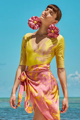 Carolina K Wanda Skirt in Sunset Yellow