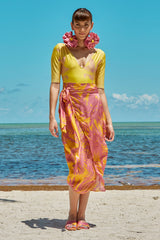 Carolina K Wanda Skirt in Sunset Yellow