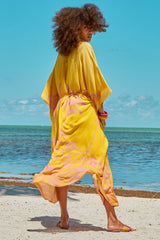Carolina K Xim Kaftan in Sunset Yellow