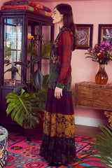 Carolina K Zoe Dress Multi Roses