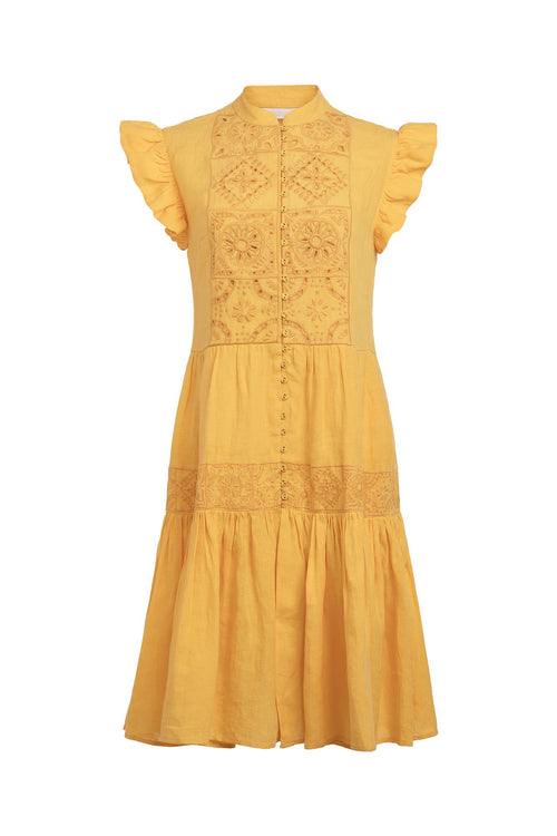 Carolina K Anna Dress in Sunset Yellow