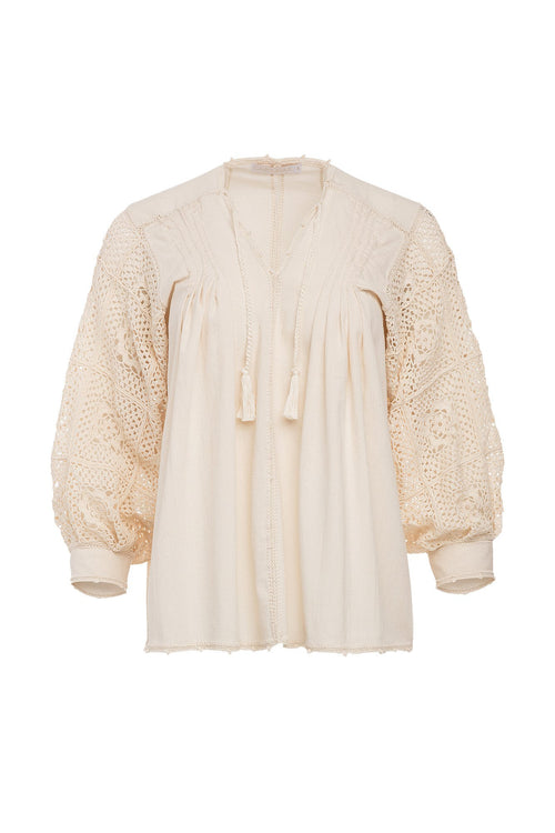 Carolina K San Juan Blouse in Cream