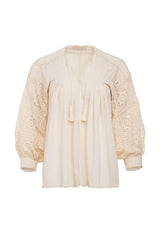 Carolina K San Juan Blouse in Cream