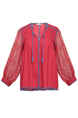 Carolina K San Juan Blouse in Red