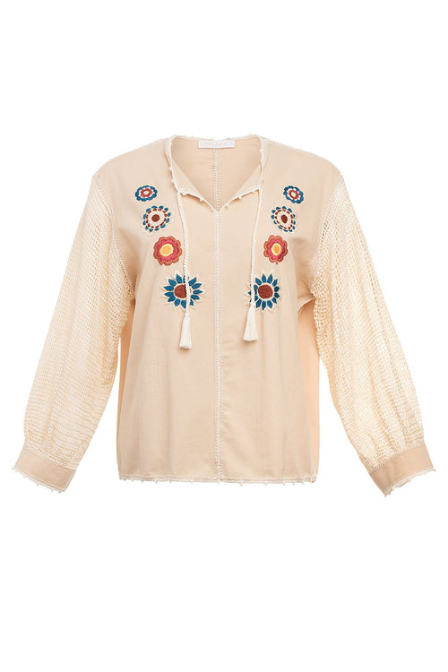 Carolina K San Juan Blouse in Flower Power