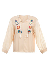 Carolina K San Juan Blouse in Flower Power