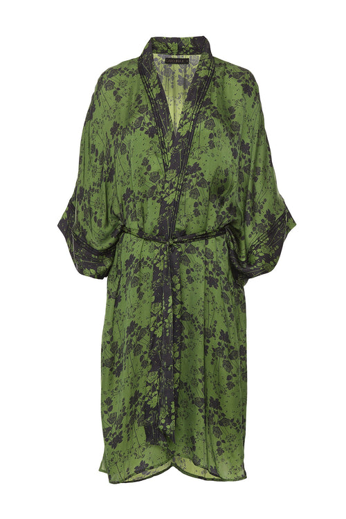 Carolina K Helen Kimono Green Roses