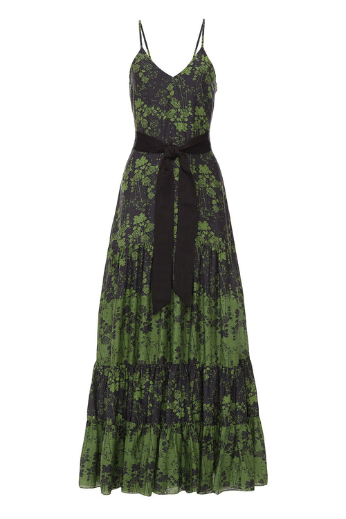 Carolina K Julia Dress Green Roses