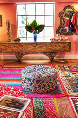 Small Embroidered Ottoman