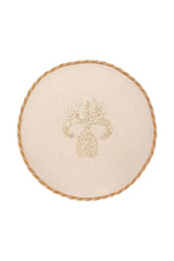 Desert Animal Embroidered Round Pillow