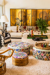 Small Embroidered Ottoman